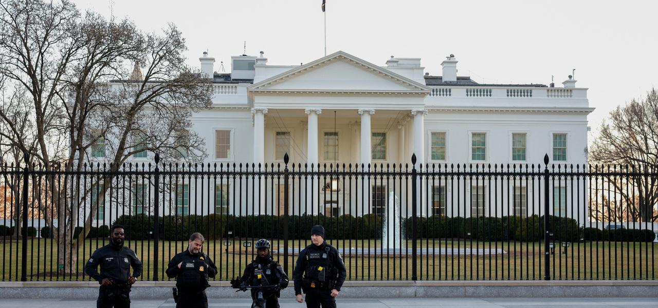 Agentes do Serviço Secreto dos EUA na Casa Branca