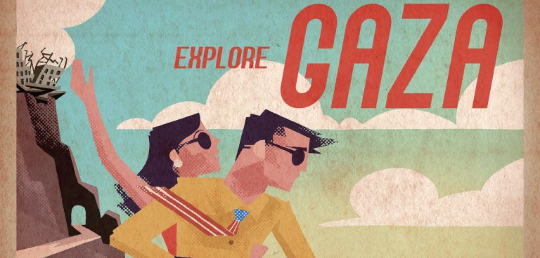 Curta Gaza – arte de Mr. Fish
