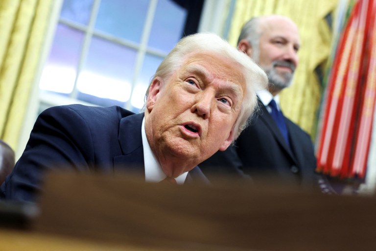 Presidente norte-americano, Donald Trump - 10/02/2025