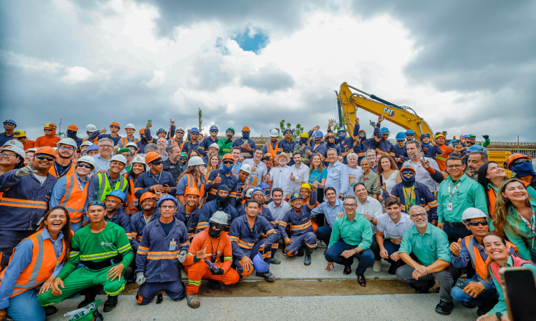 Presidente Luiz Inácio Lula da Silva durante visita às obras do Parque da Cidade, espaço que sediará a programação da COP30. Parque da Cidade, Belém-PA.