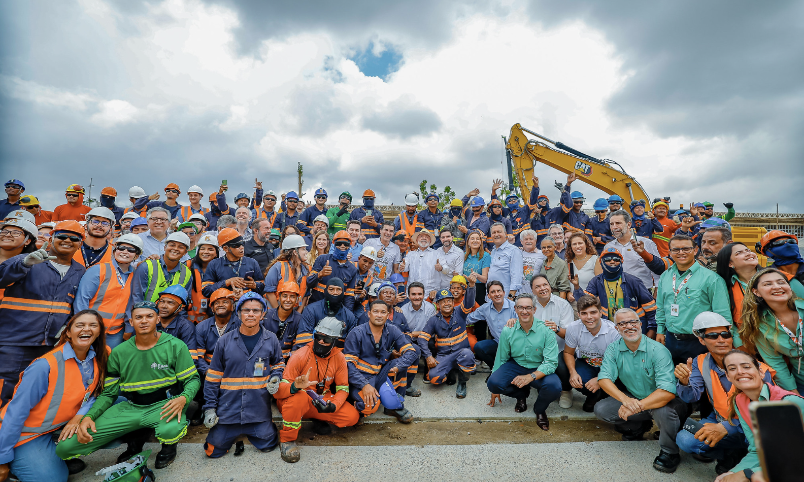 Presidente Luiz Inácio Lula da Silva durante visita às obras do Parque da Cidade, espaço que sediará a programação da COP30. Parque da Cidade, Belém-PA.