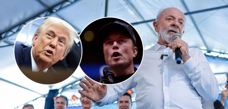 Donald Trump, Elon Musk e Lula