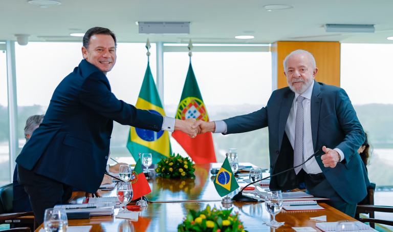 Presidente Luiz Inácio Lula da Silva durante reunião bilateral com o primeiro-ministro de Portugal, Luís Montenegro, no Palácio do Planalto. Brasília - DF - 19.02.2025