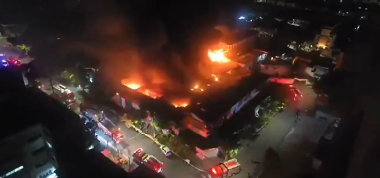 Incêndio em fábrica de São Paulo