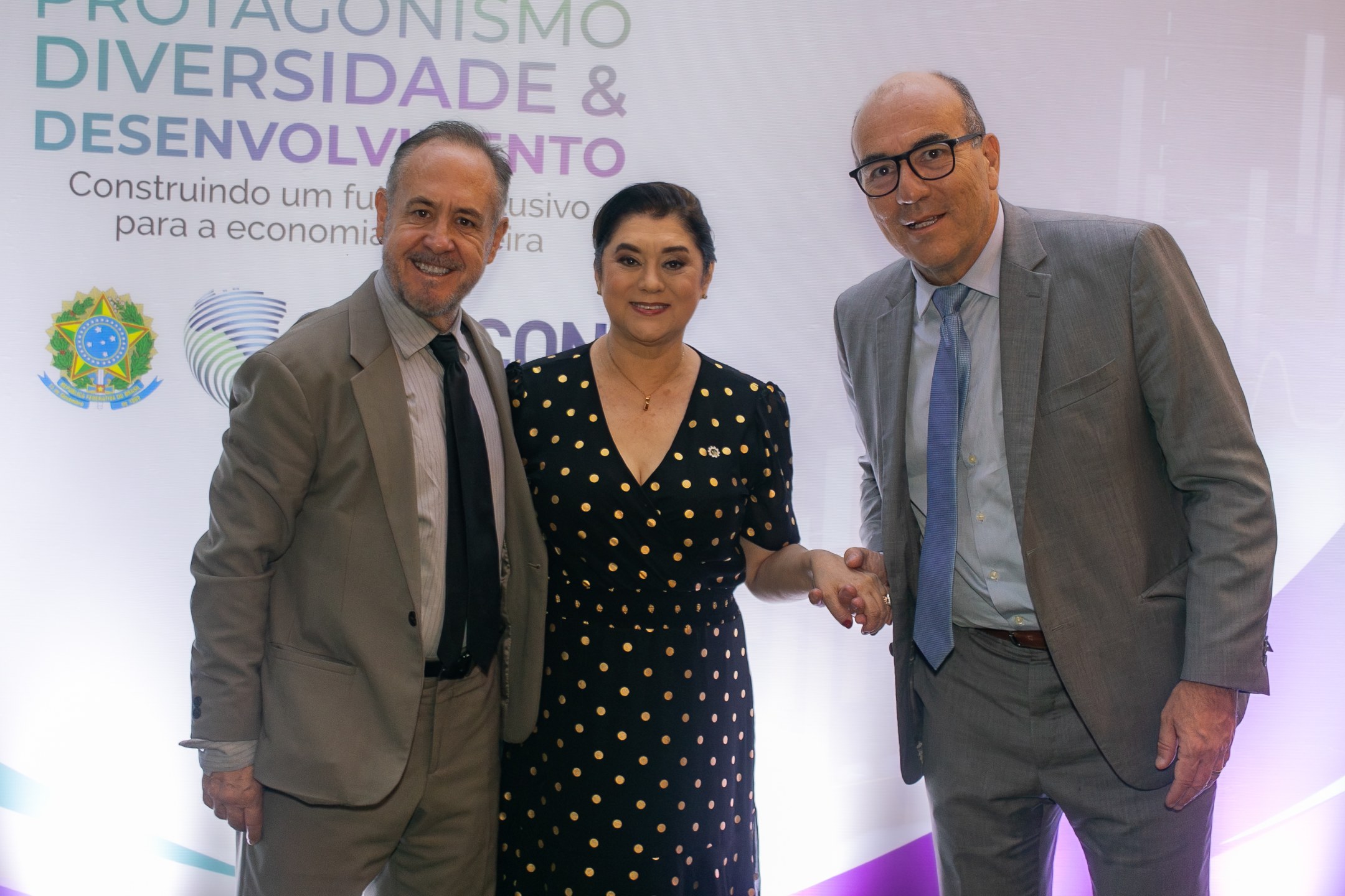 Leonardo Attuch, Tânia Teixeira e Joaquim de Carvalho