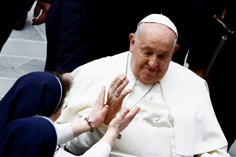 Papa Francisco participa de audiência geral no Vaticano em janeiro