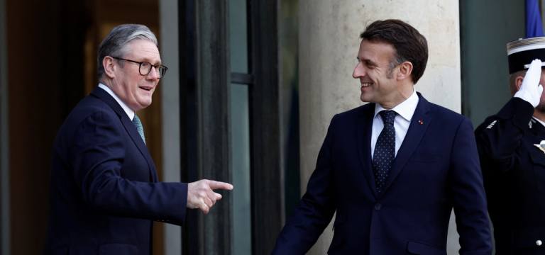 Keir Starmer e Emmanuel Macron