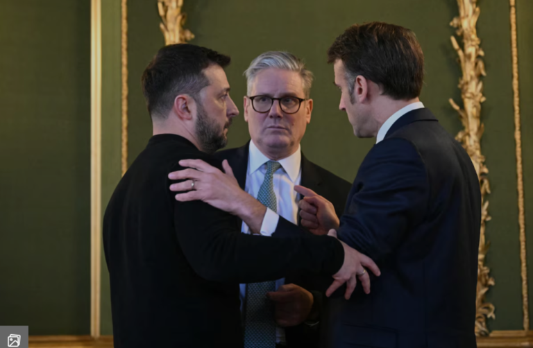Zelensky, Starmer e Macron