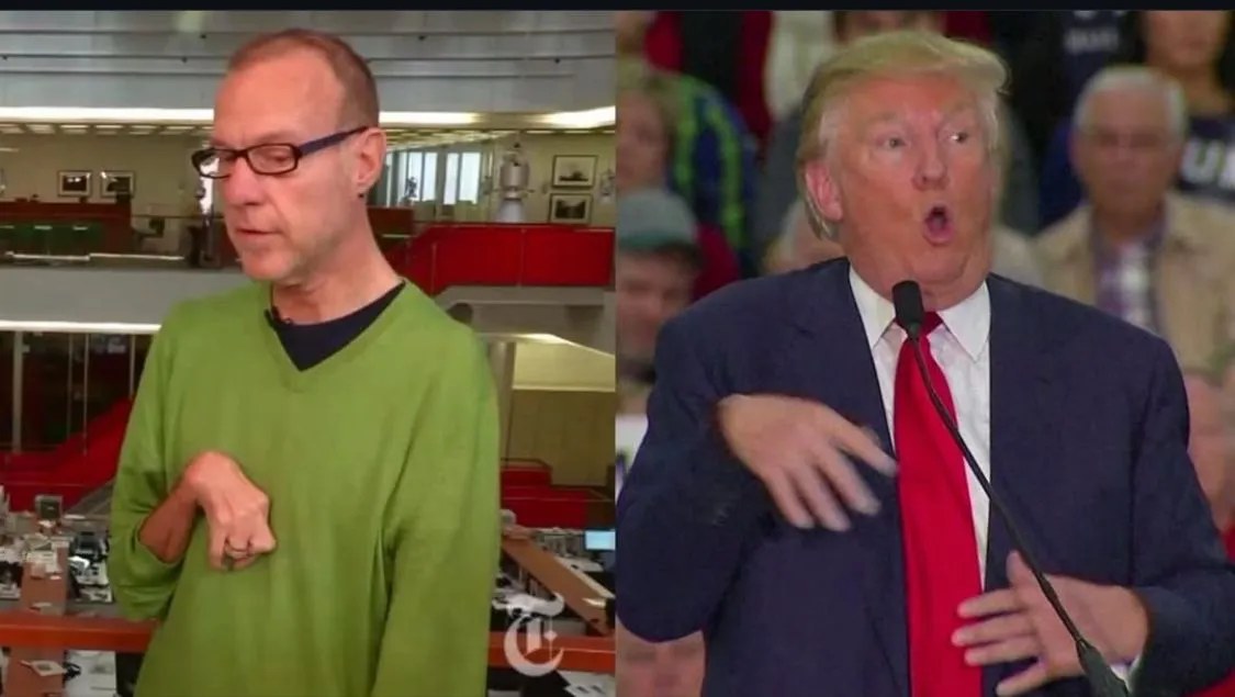 O momento em que Trump zombou do reporter Serge F. Kovalesky, deveria ter acabado sua caminhada política.