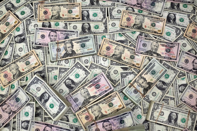 Notas de dólar
12/02/2018.