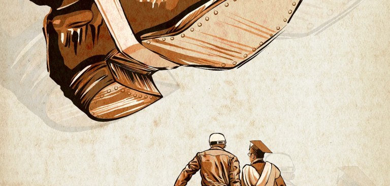 Pisada de Aprovação - Stomp of Approval – arte de Mr. Fish