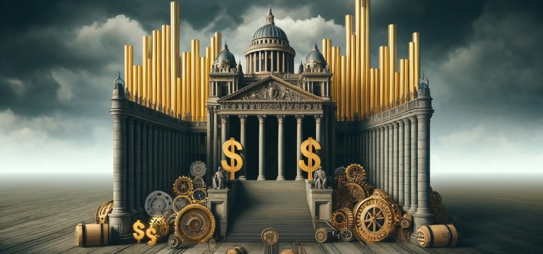 Representação de um Estado sitiado pelas forças do mercado