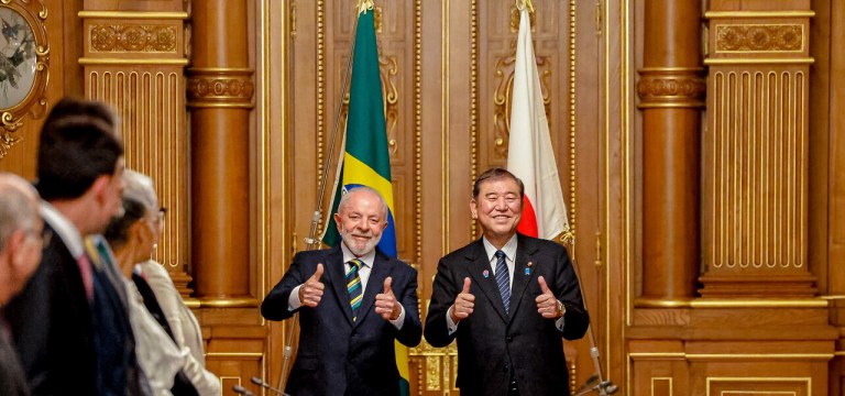 Lula e Shigeru Ishiba