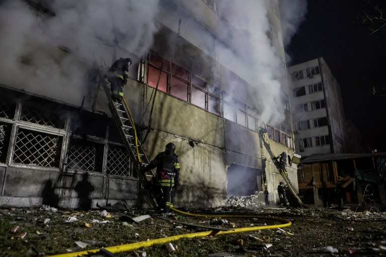 Local de ataque em Kharkiv - 2/4/2025