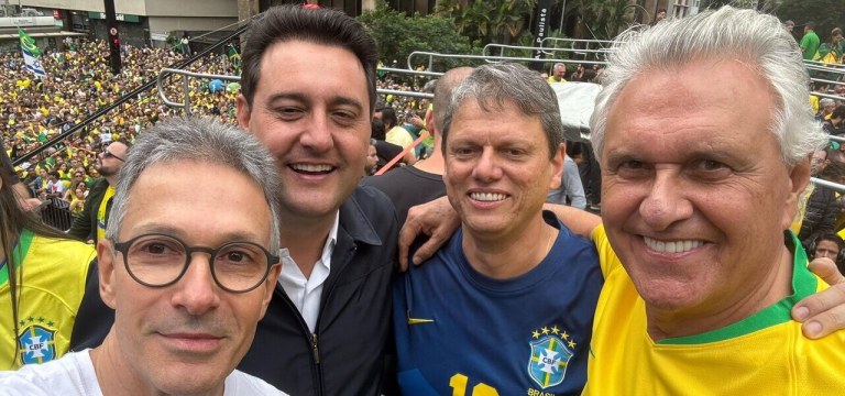 Romeu Zema, Ratinho Júnior, Tarcísio de Freitas e Ronaldo Caiado