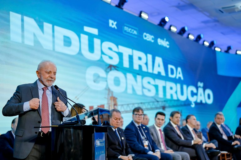 Lula em evento da indústria da construção