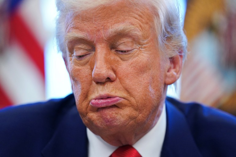 Presidente dos Estados Unidos, Donald Trump - 09/04/2025