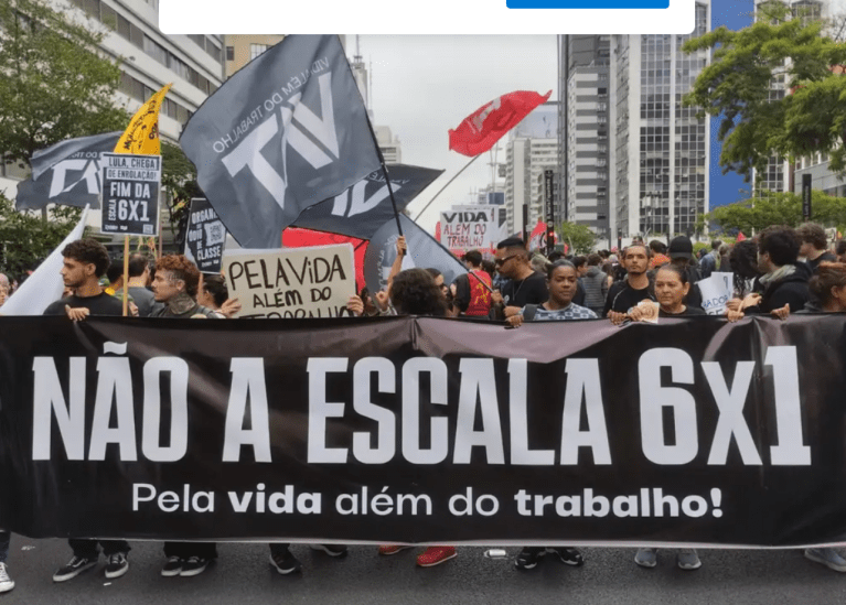 Mobilização contra a escala 6x1