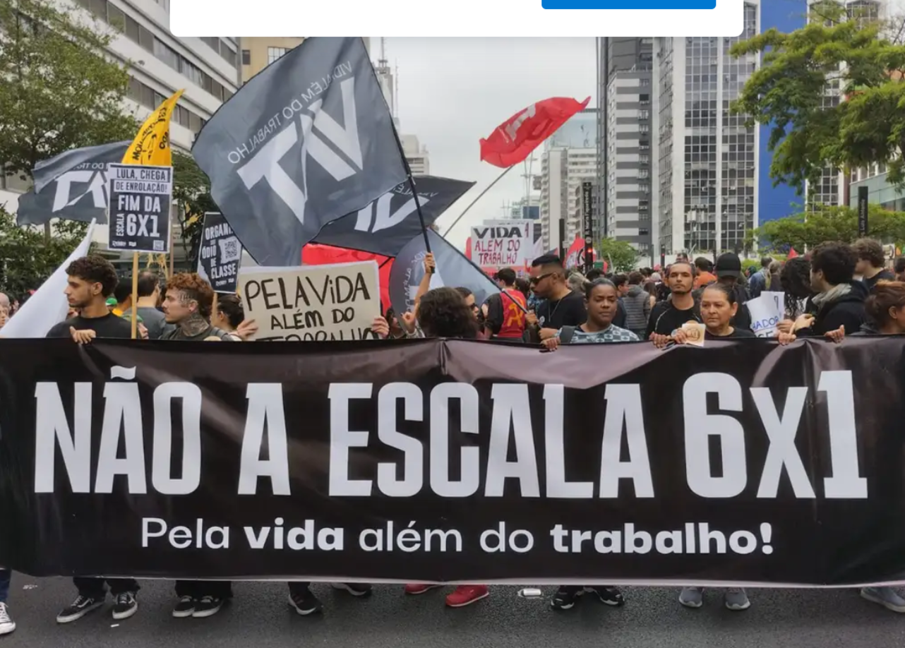 Mobilização contra a escala 6x1