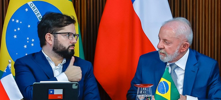 Lula e Gabriel Boric