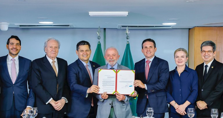 Presidente da República, Luiz Inácio Lula da Silva, durante Entrega da PEC da Segurança Pública