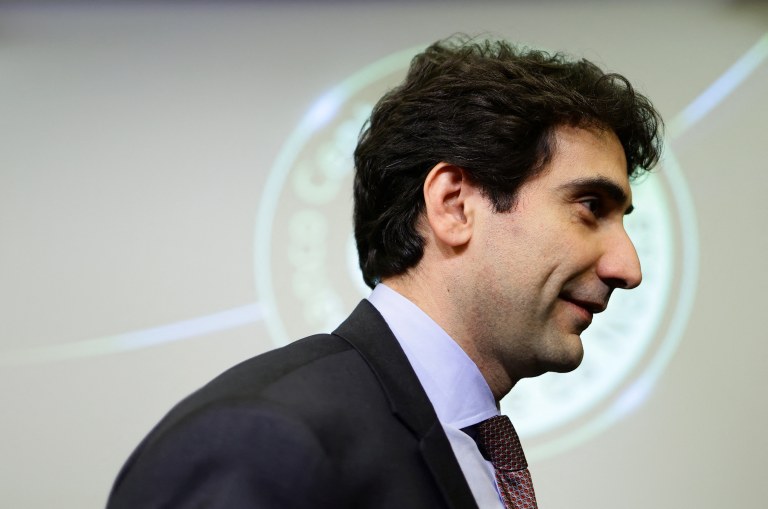 Presidente do Banco Central, Gabriel Galípolo, em cerimônia na sede do banco em Brasília - 02/04/2025