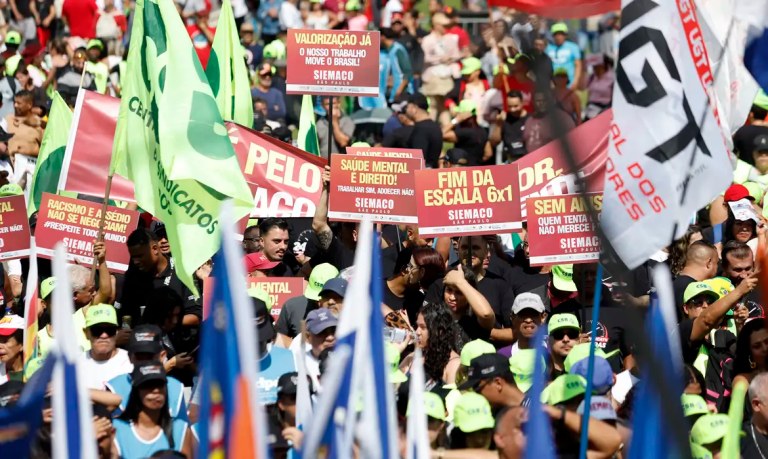 Ato do Dia do Trabalhador em SP
