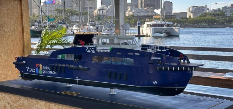 Protótipo de barco movido a hidrogênio verde