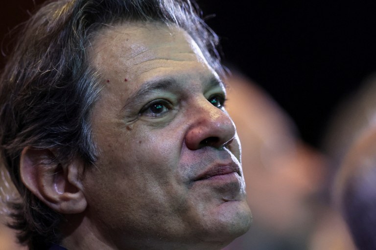 Ministro da Fazenda, Fernando Haddad, durante cerimônia em Brasília
03/04/2025