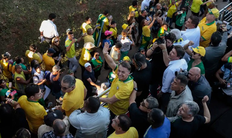 Bolsonaro em ato pró-anistia em Brasília - 07/05/2025