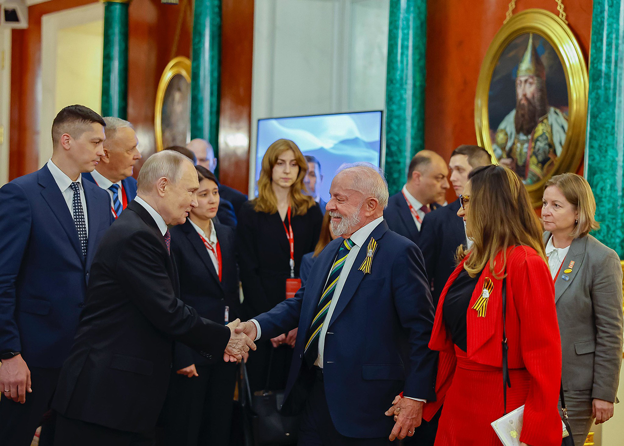 Presidente da República, Luiz Inácio Lula da Silva, durante jantar oferecido pelo Presidente da Federação da Rússia, Vladimir Putin, no Grande Palácio do Kremlin
