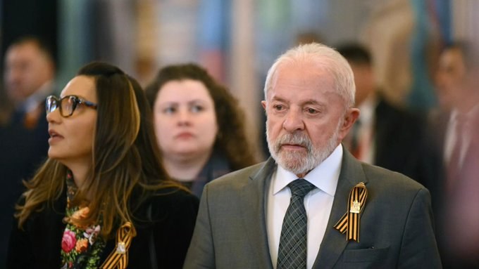 Rosângela Lula da Silva e Luiz Inácio Lula da Silva na Rússia