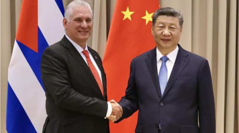 Díaz-Canel e Xi Jinping