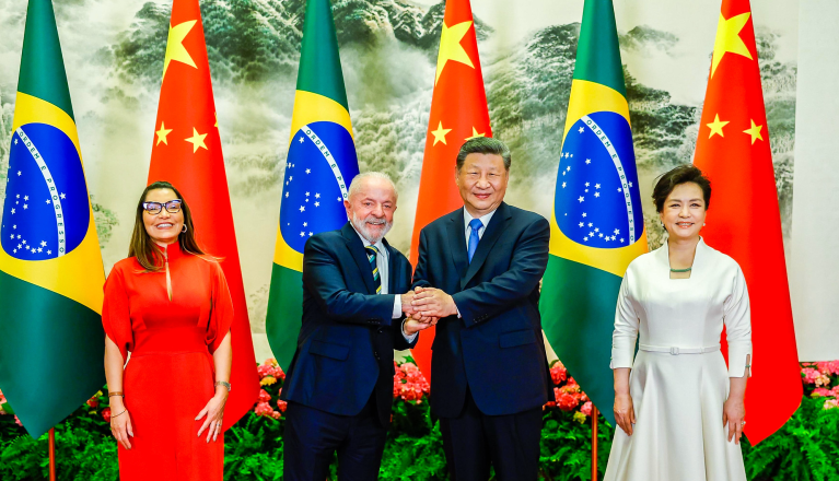 Rosângela Janja Lula da Silva, Lula, Xi Jinping e Peng Liyuan