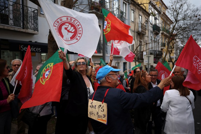 Comício do Partido Socialista, em Lisboa, Portugal - 13/05/2025