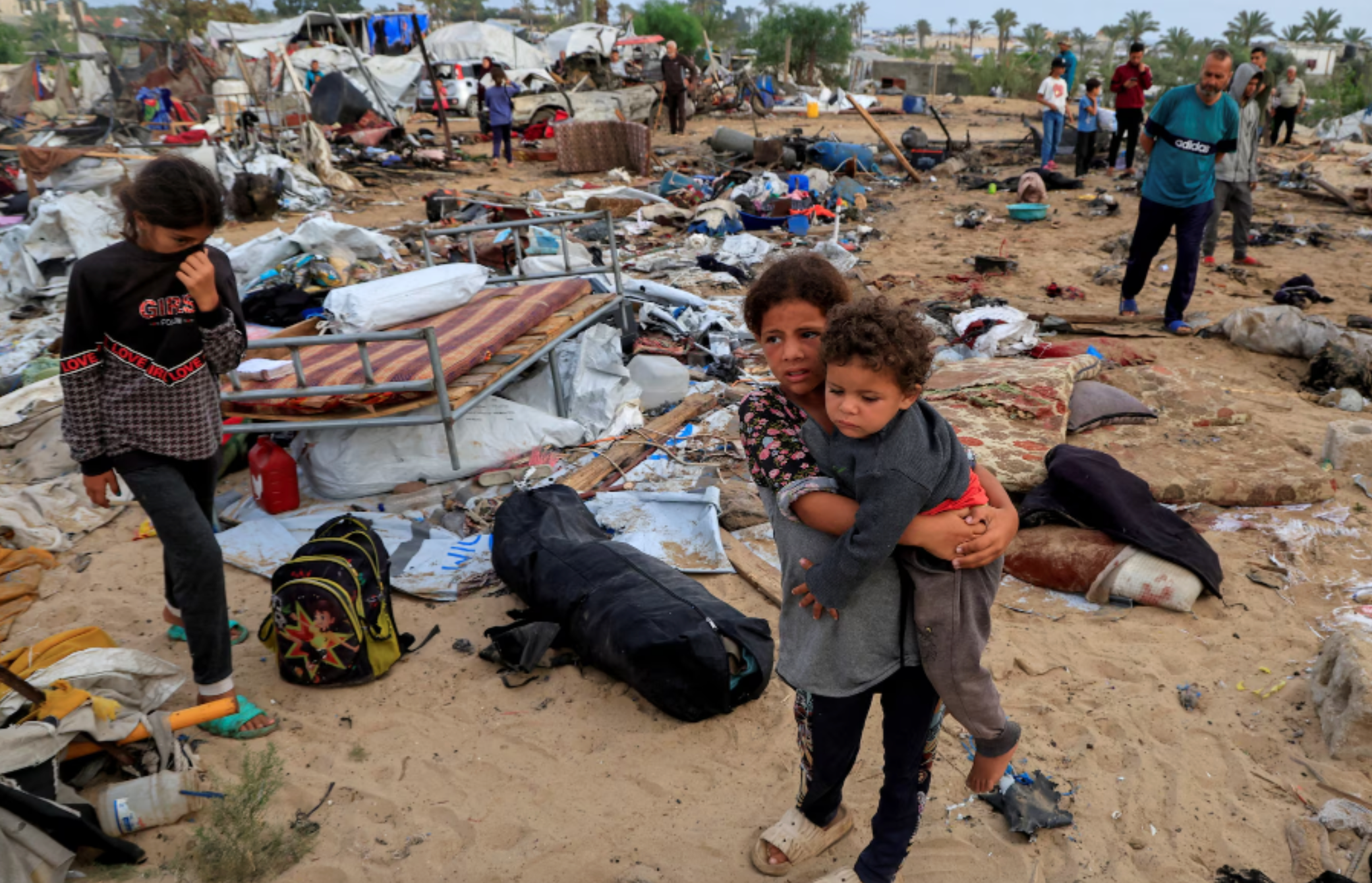 Faixa de Gaza após ataque israelense