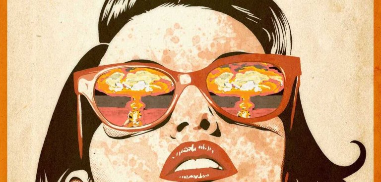 Texto na arte: WOW! QUE FUTURO BRILHANTE!
Título/crédito da arte gratuita: Such a Bright Future – por Mr. Fish
