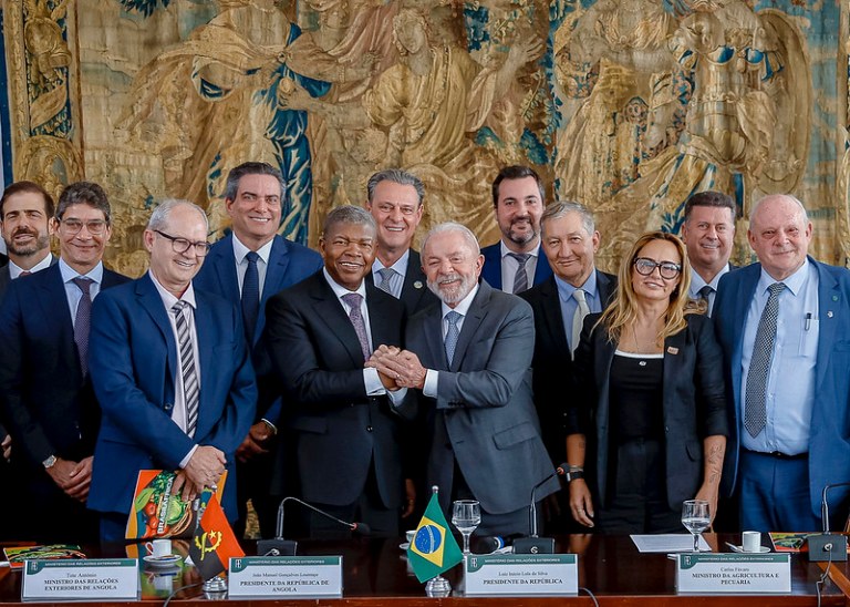 Presidente da República, Luiz Inácio Lula da Silva, durante o encontro do Presidente da República de Angola, João Lourenço, com representantes de produtores rurais, no Palácio Itamaraty