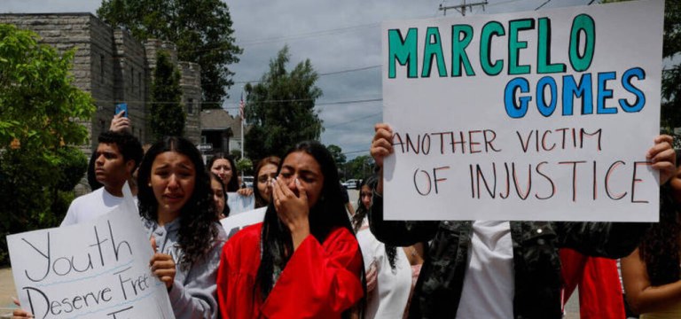 Protesto contra a prisão de Marcelo Gomes da Silva