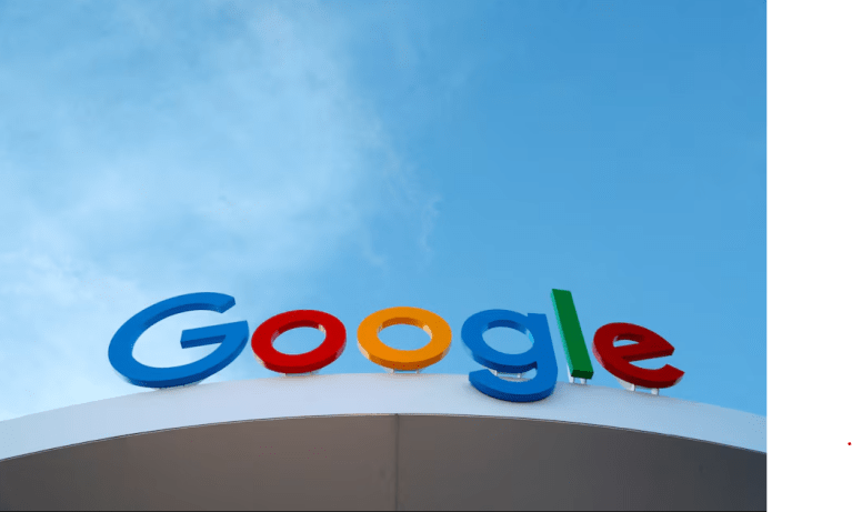 O logotipo do Google é visto na casa do Google na CES 2024, uma feira anual de eletrônicos de consumo, em Las Vegas, Nevada, EUA, em 10 de janeiro de 2024