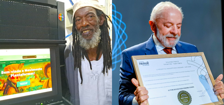 Antônio Carlos dos Santos Silva, o 'Mestre TC', e Lula