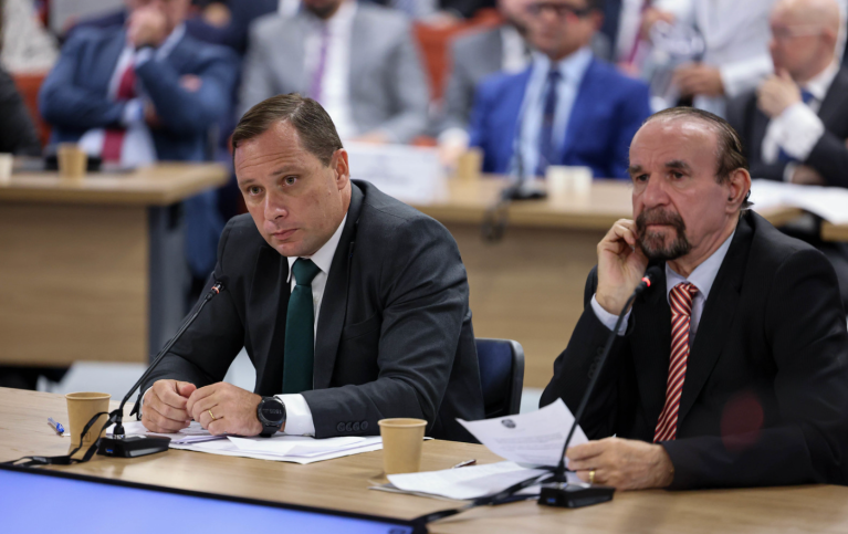 Mauro Cid e Cezar Roberto Bitencourt no STF - 09/06/2025