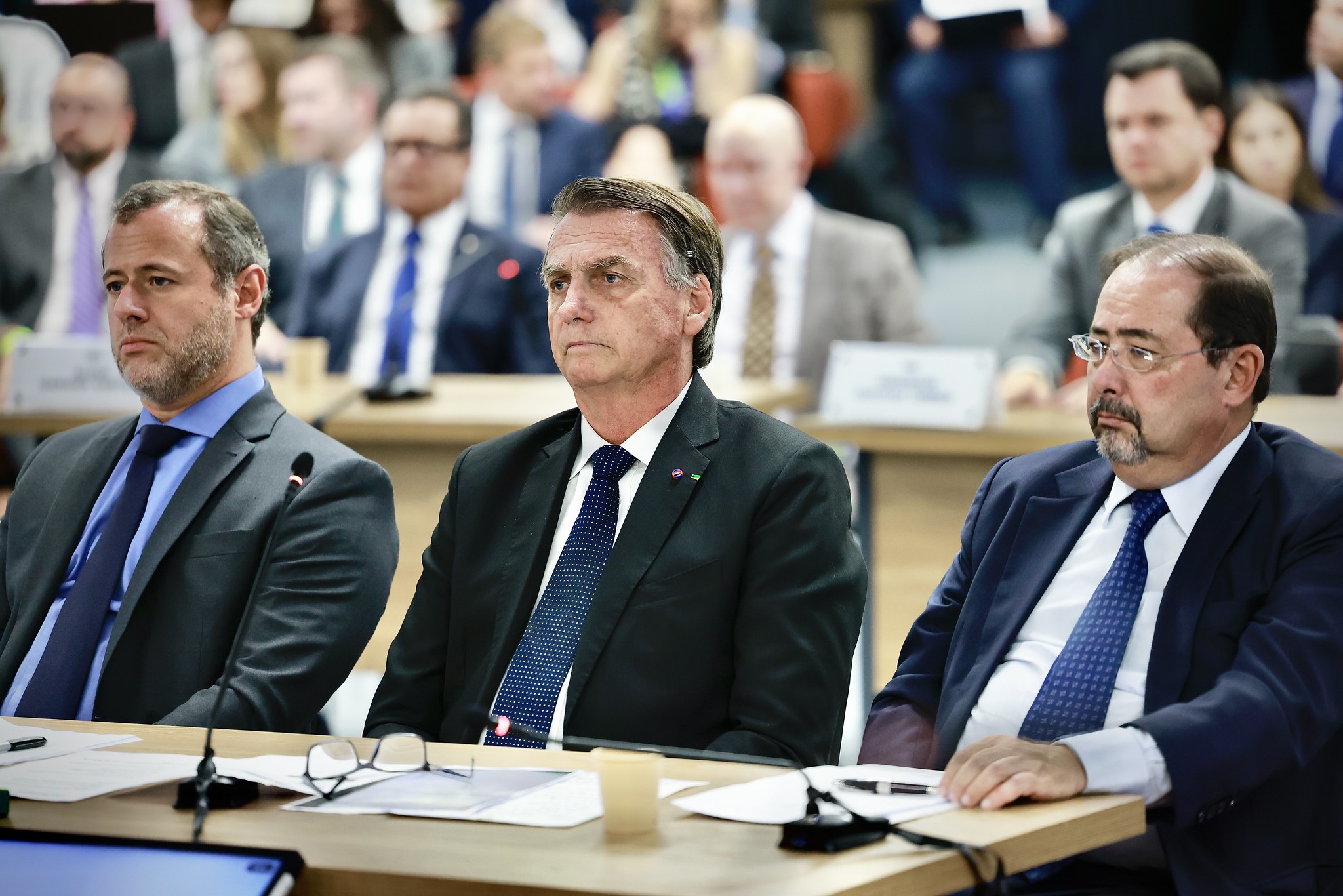 Jair Bolsonaro durante interrogatório no STF sobre trama golpista