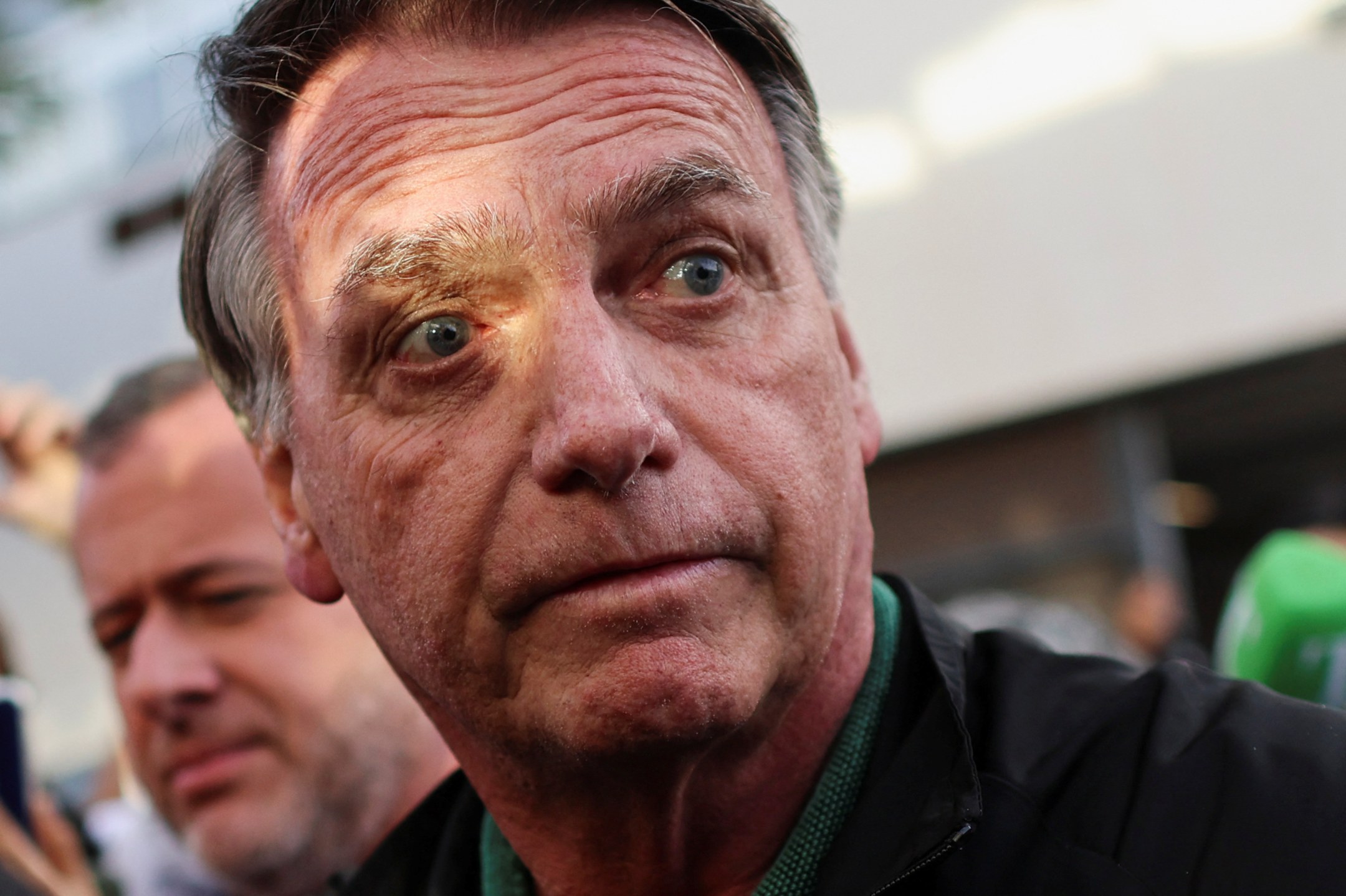 Bolsonaro concede entrevista coletiva após prestar depoimento à Polícia Federal em Brasília - 05/06/2025