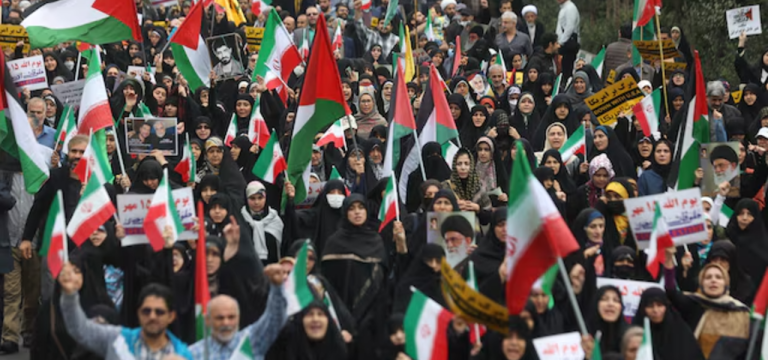 Manifestação pró-Palestina em Teerã, Irã