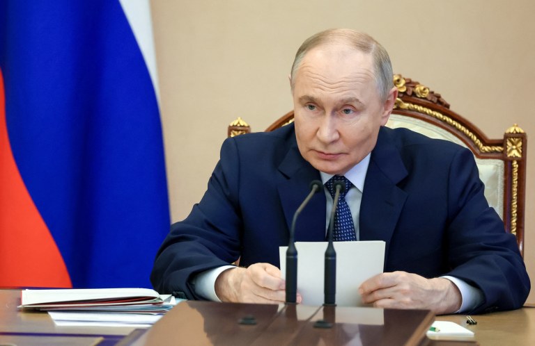 Vladimir Putin em Moscou