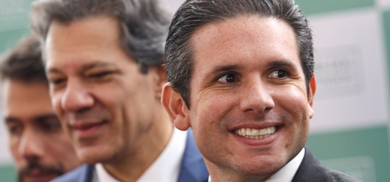 Fernando Haddad e Hugo Motta