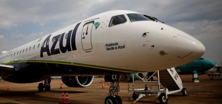 Aeronave da companhia aérea Azul