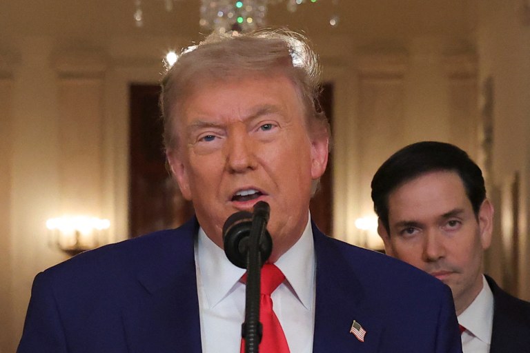 Presidente dos EUA, Donald Trump, faz pronunciamento à nação na Casa Branca, após os ataques dos EUA às instalações nucleares do Irã
21/06/2025