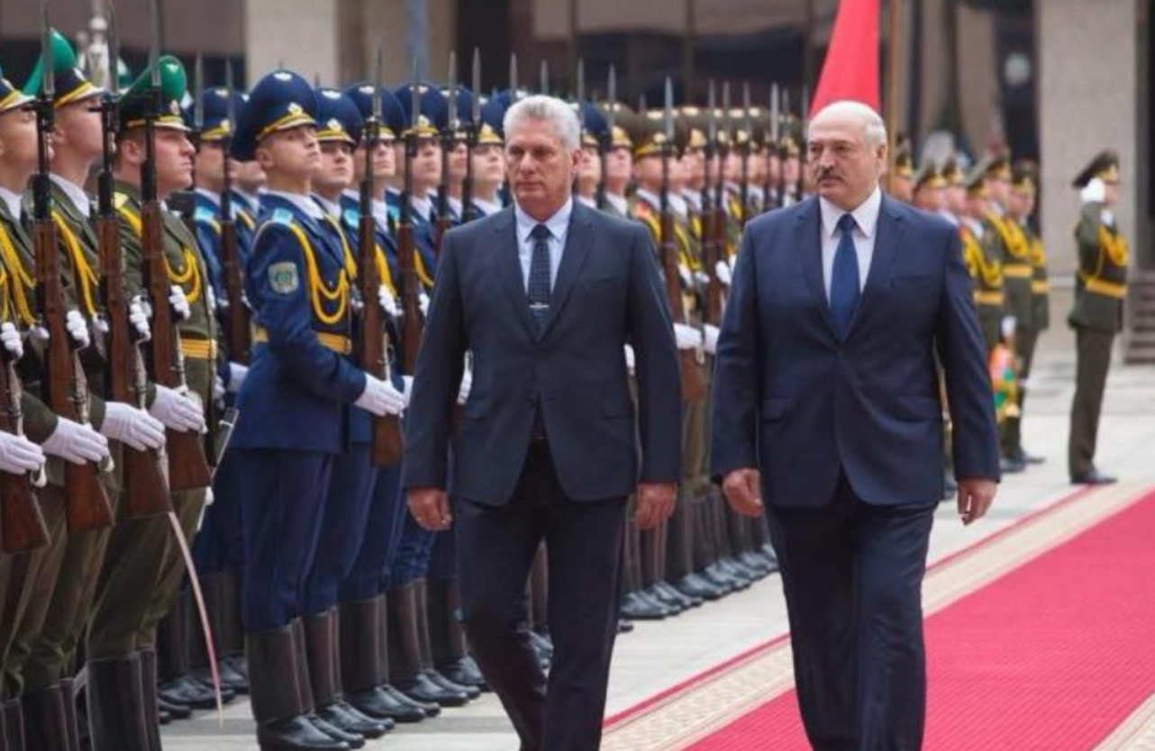 Diaz Canel e Lukashenko